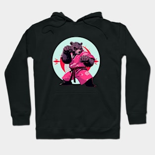 karate bear Hoodie